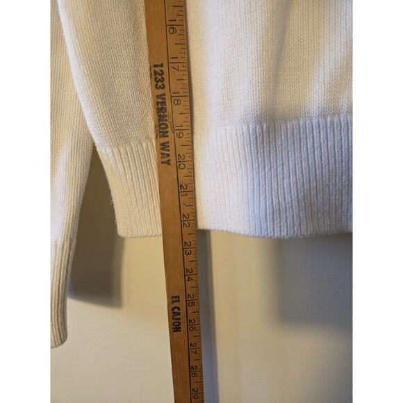 Abercrombie & Fitch White Red Lobster Sweater Womens Size XS - Picture 7 of 7